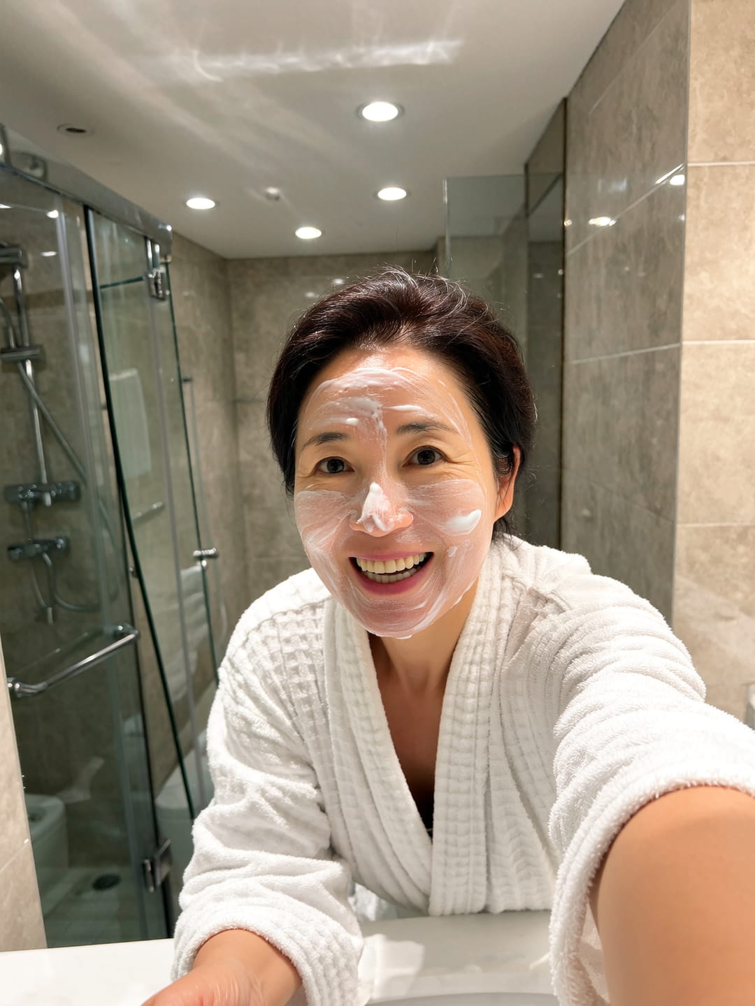 Customer photo review of Collagen Fit™ - Máscara Rejuvenescedora de Colagénio