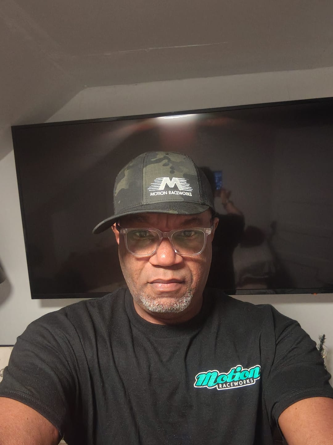 Customer photo review of Black Camo Flying M Snapback Hat