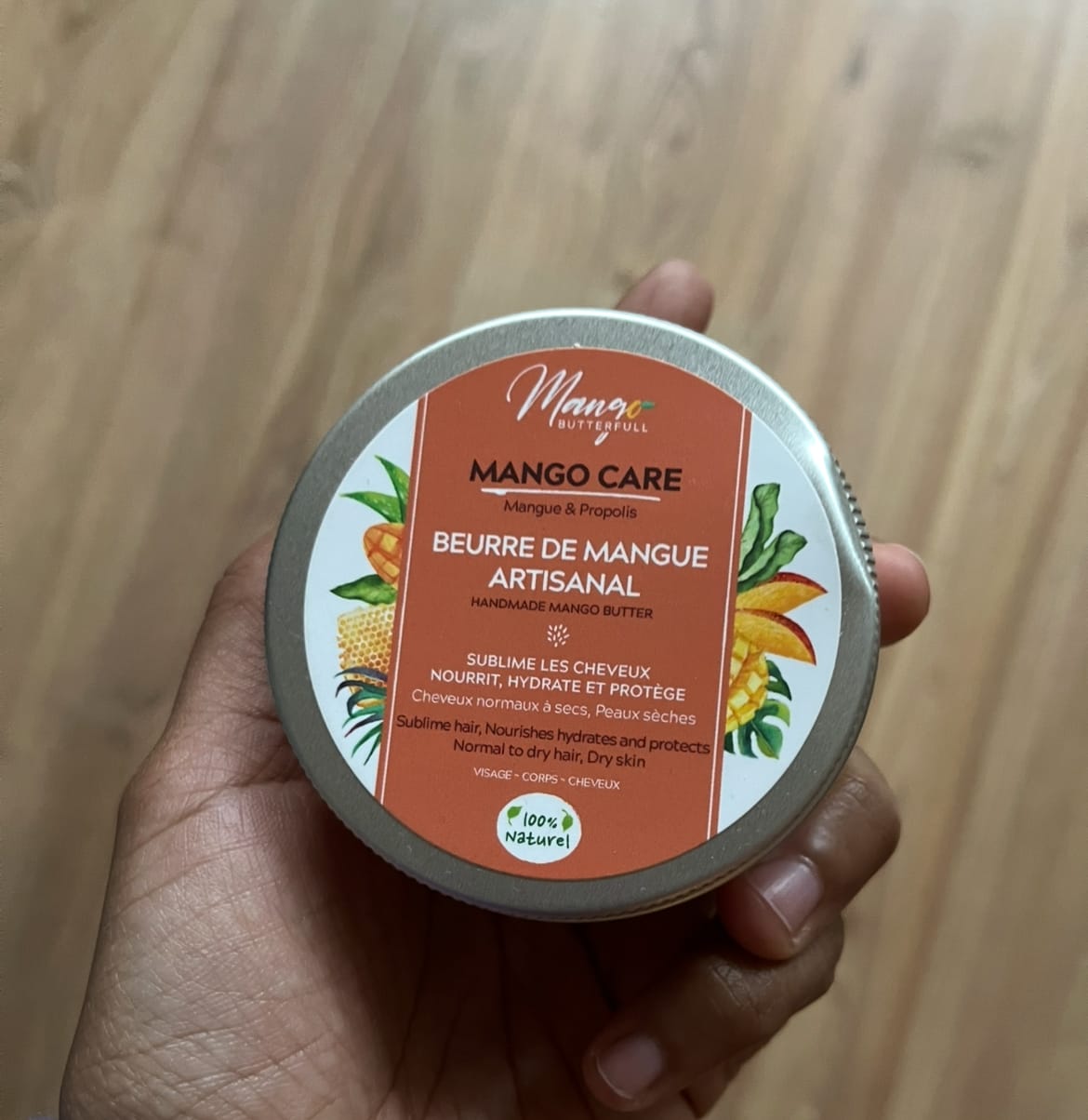 Customer photo review of Beurre de mangue artisanal CARE