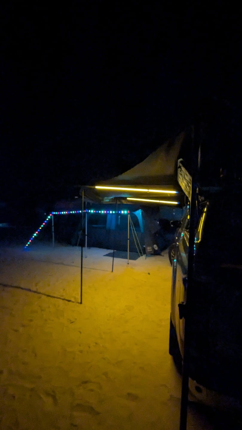 Customer photo review of OPENROAD 180 Free Standing Awning
