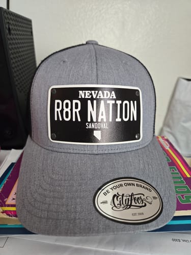 Customer photo review of Nevada Blackout Plate Hat