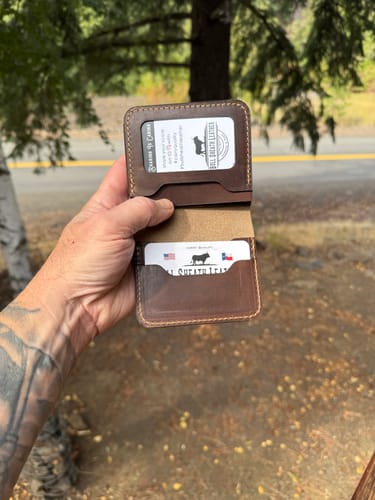Simon R.'s badge wallet, interior