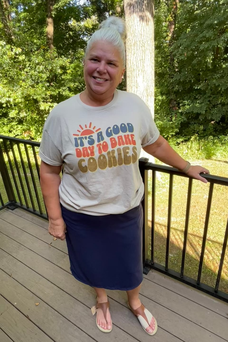 Customer photo review of A Good Day Cookies T-Shirt