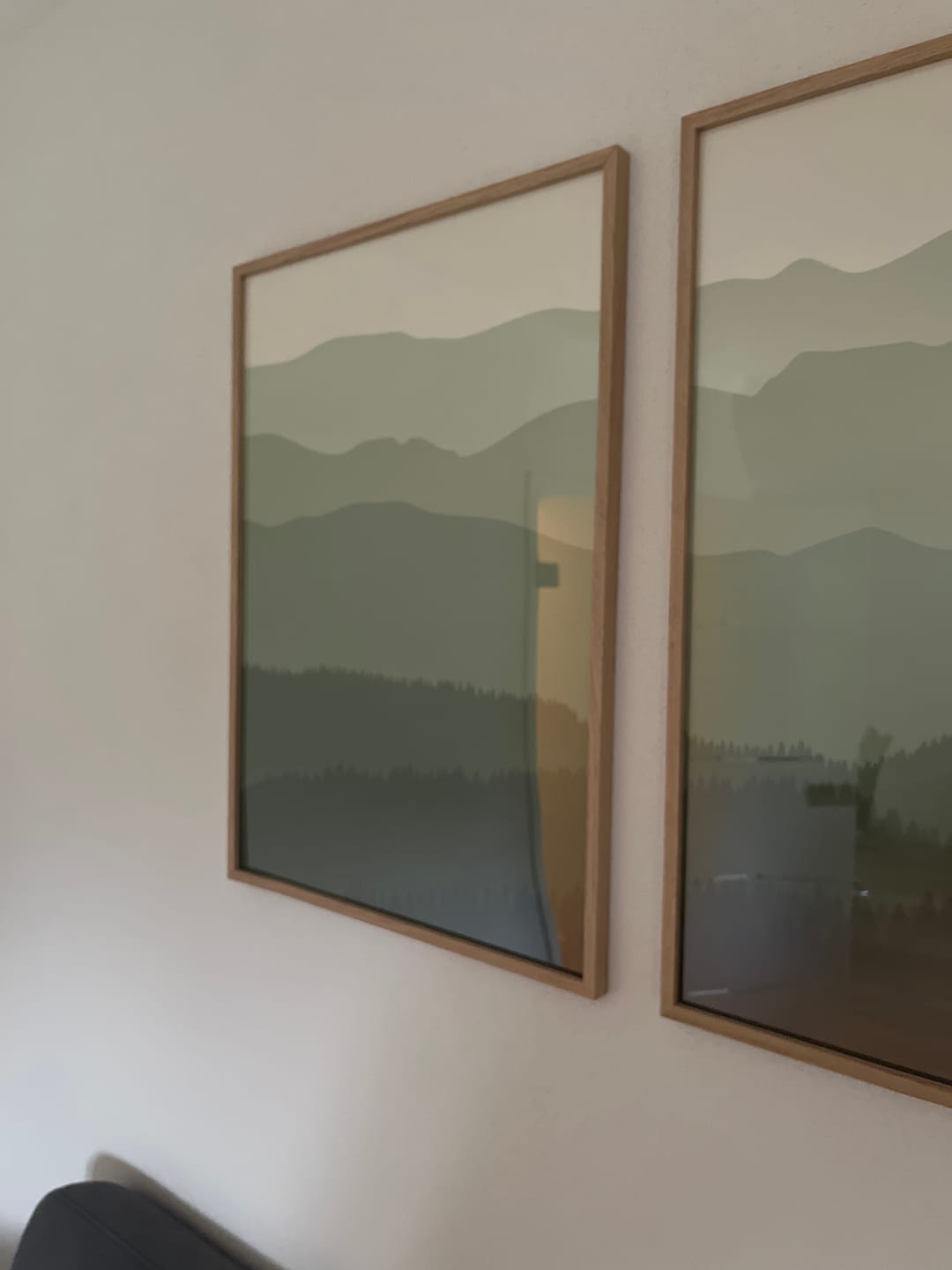 Customer photo review of Artower® Bilderrahmen Natur Holz Eiche Dünner Rahmen