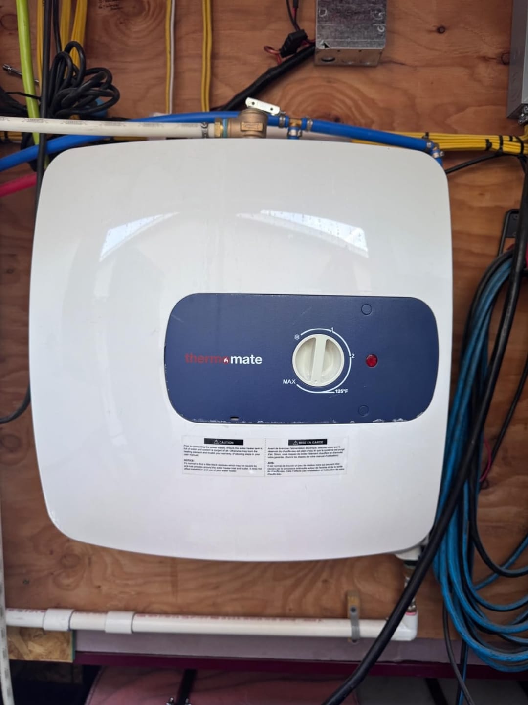 Customer photo review of 1.3 Gallon Electric Point of Use Water Heater - 120V