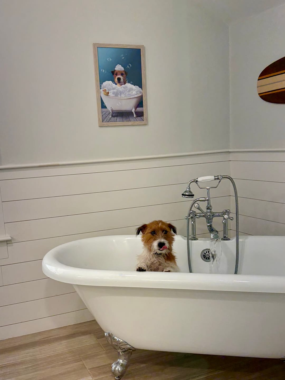 Customer photo review of Fun in the tub - Personalized Poster