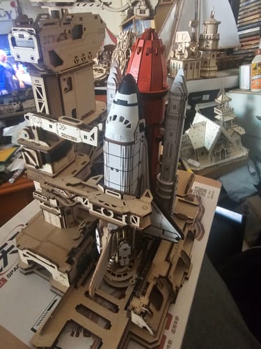 Customer photo review of Space Shuttle 3D Wooden Puzzle