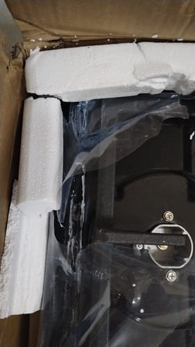 Customer photo review of Parrilla a Gas 6 Quemadores Cristal Templado Empotrable Acero Inoxidable