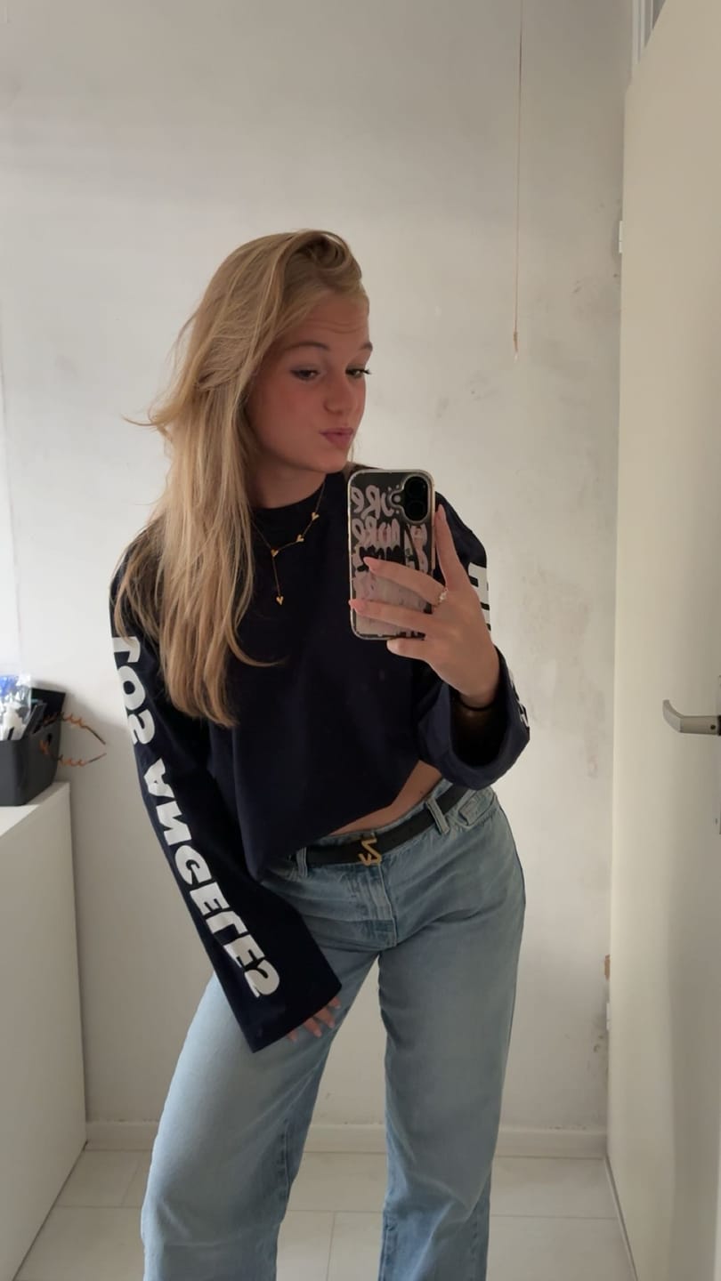 Avis client avec photo sur le T-SHIRT À MANCHES LONGUES NAVY