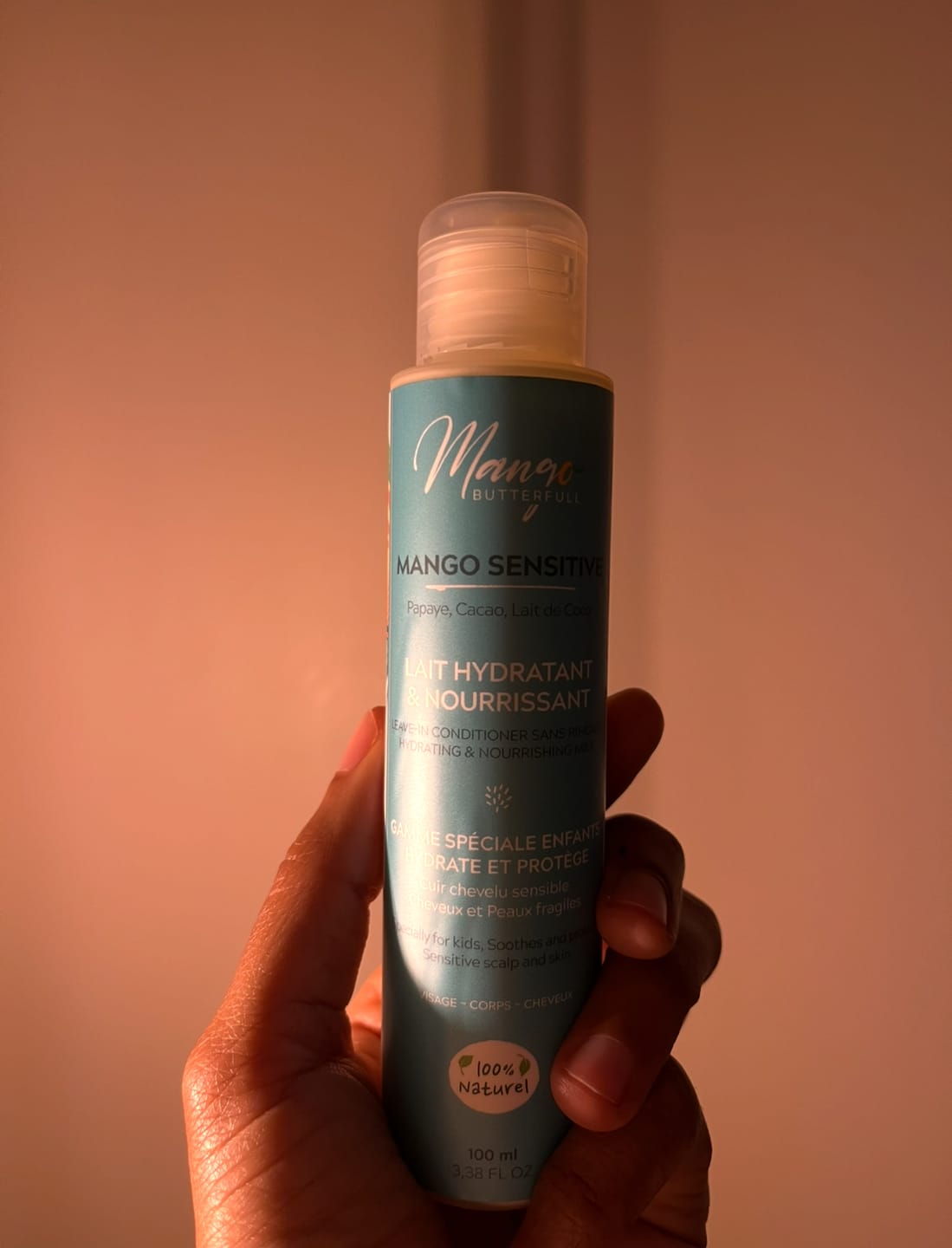Customer photo review of Lait hydratant et nourrissant - SENSITIVE