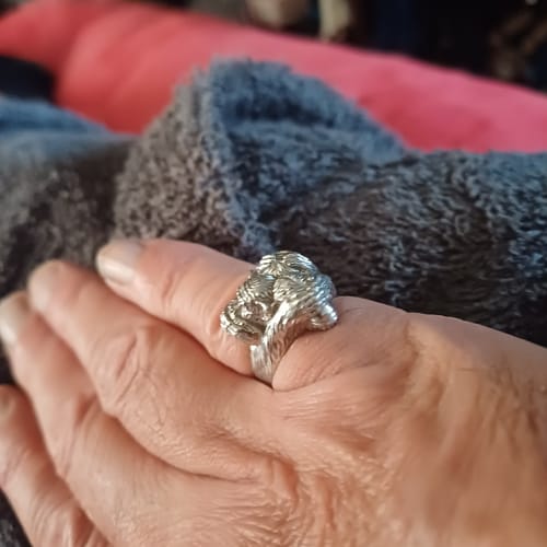 Customer photo review of No See No Hear No Speak Evil Ring