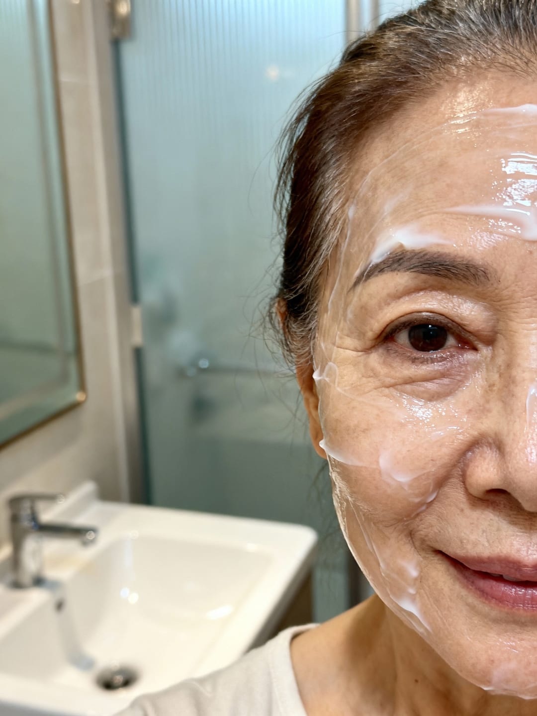 Customer photo review of Collagen Fit™ - Máscara Rejuvenescedora de Colagénio
