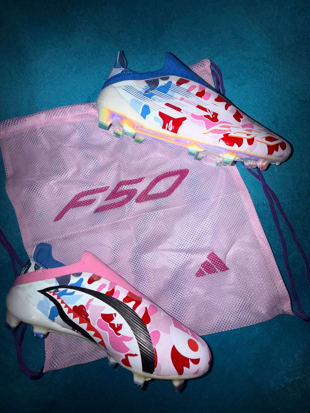 Customer photo review of F50 x Bape Laceless FG