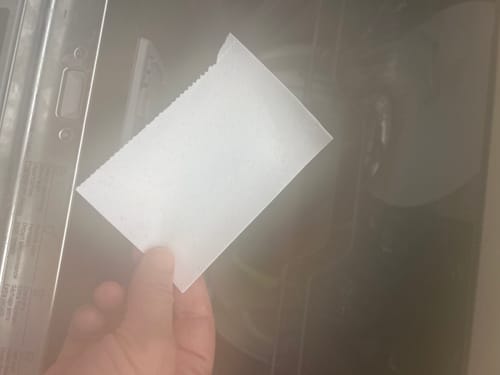 Customer photo review of דפי ניקוי למדיח
