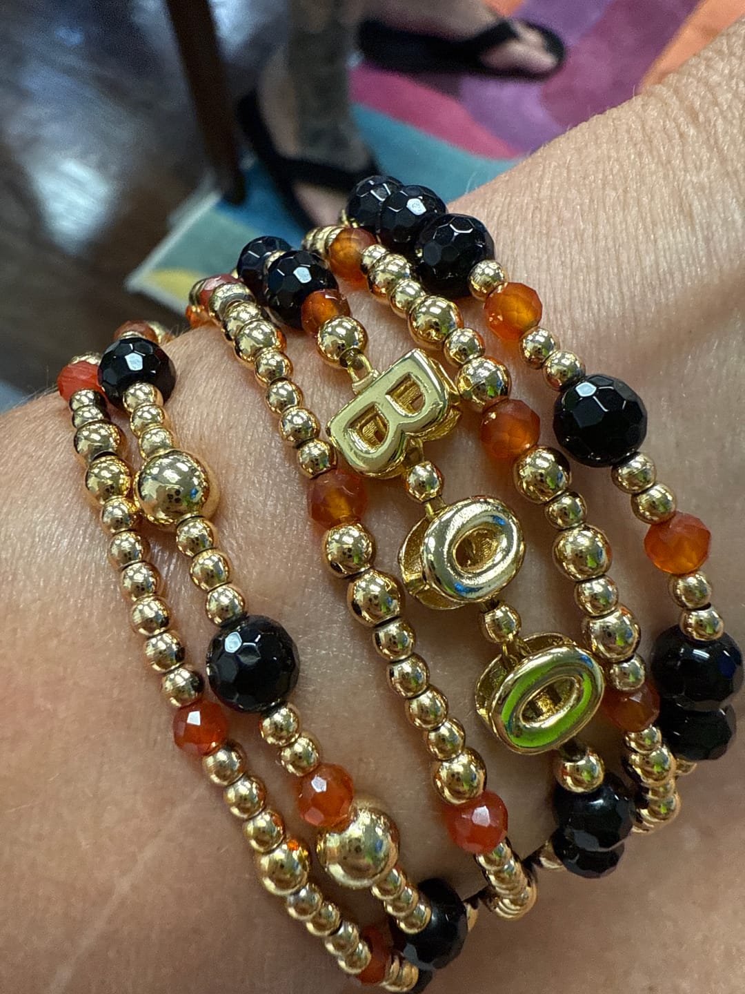 Customer photo review of Halloween Spooky Glow Apple Watch Strap