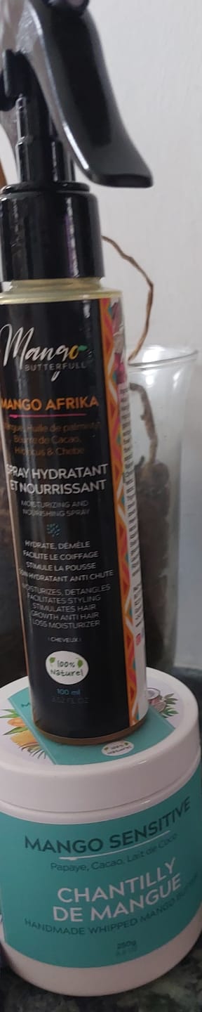 Customer photo review of Spray Hydratant et nourrissant - MANGO AFRIKA