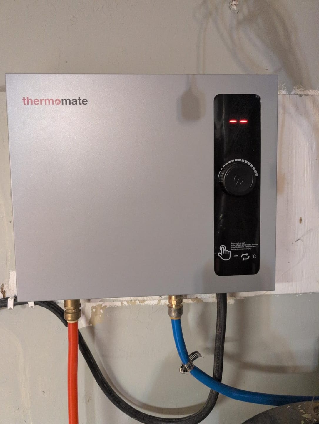 Customer photo review of Tankless Electric On Demand Instant Hot Water Heater - 240V | 14kW