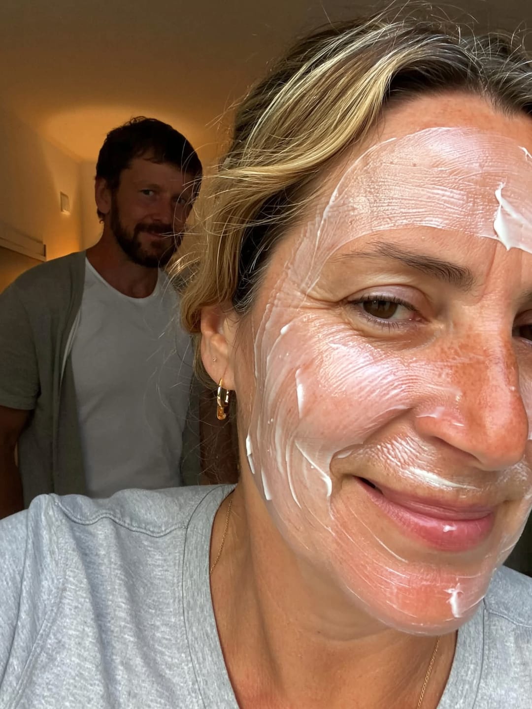 Customer photo review of Collagen Fit™ - Máscara Rejuvenescedora de Colagénio