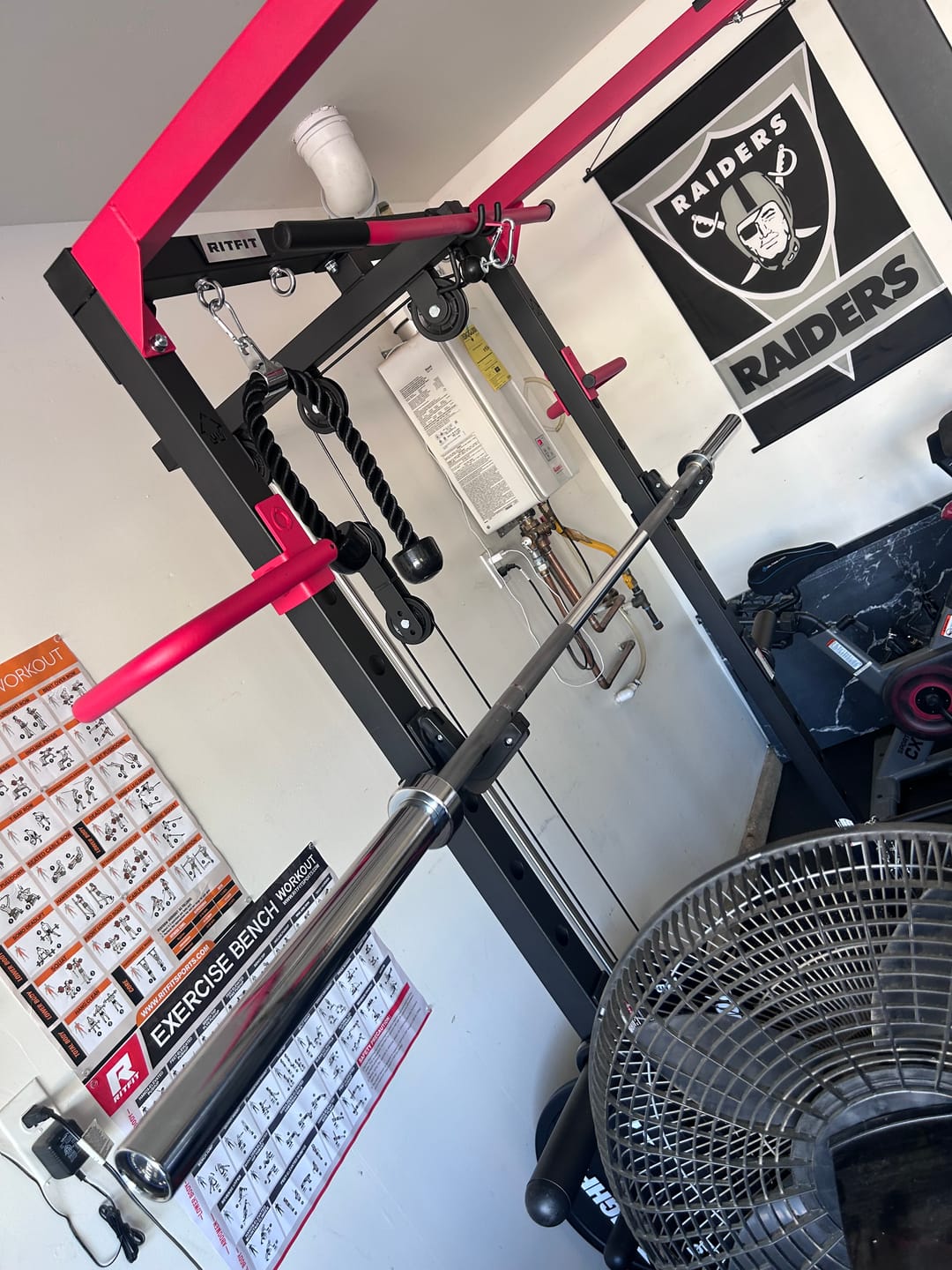 Customer photo review of RitFit 7FT Olympic Barbell Bar 2'' Weight Lifting Bar