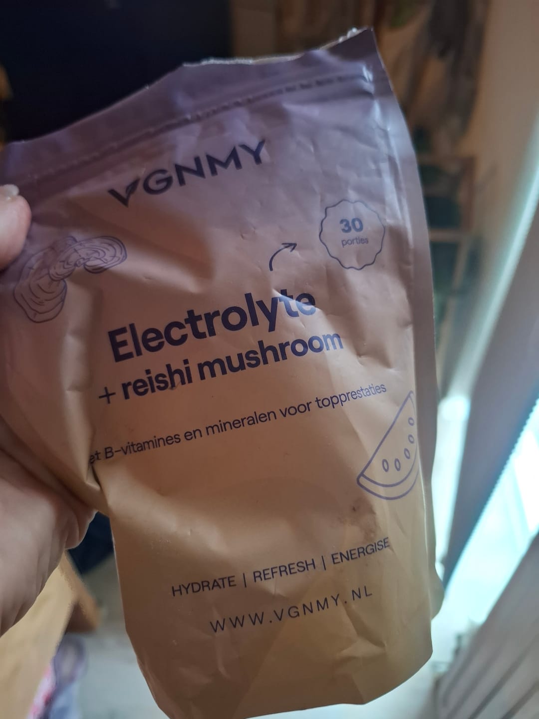 Customer photo review of Electrolytes + Reishi | Magnesium Zink Vitamine B1 Mix