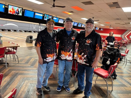 Customer photo review of Flame Men Polo Bowling Shirt, Personalized Team Bowlers Jersey Short Sleeves NBP65