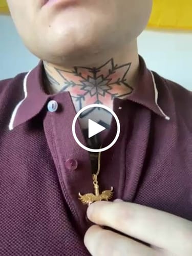 Customer video review of Saint Michael's Sword Necklace