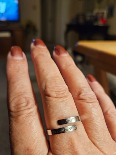 Customer photo review of Just Breathe Ring