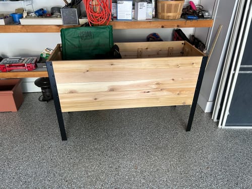 Customer photo review of 18" x 48" Raised Garden Bed - 30" TALL