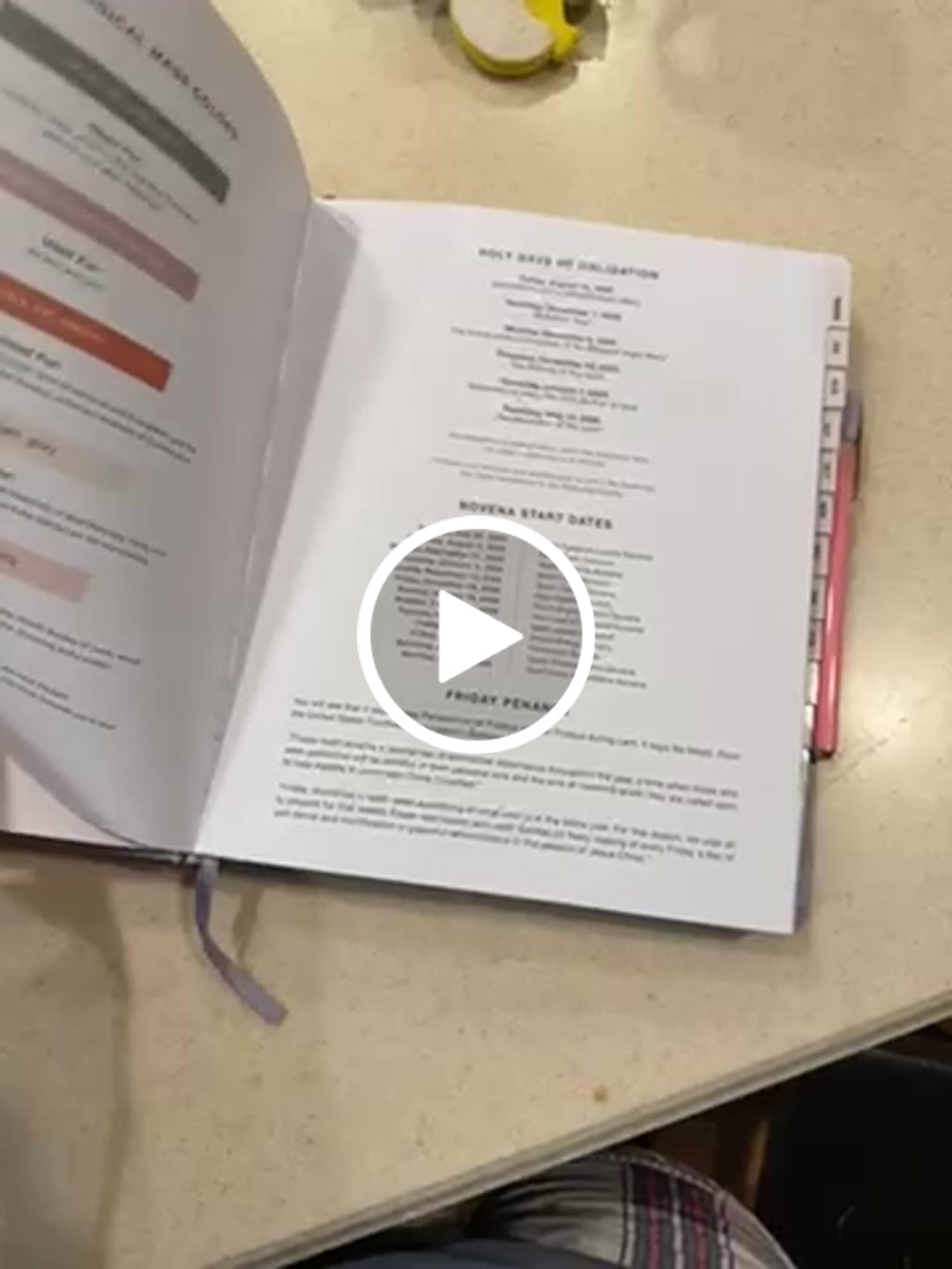 Customer video review of Catholic Liturgical Academic Planner // Big Layout