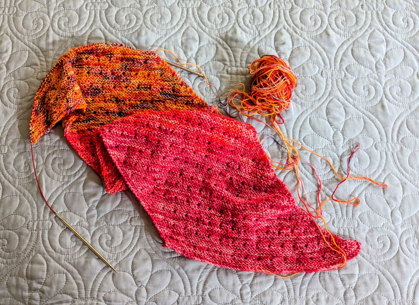 Customer photo review of FEATHER FADE Scarf - PDF Knitting Pattern