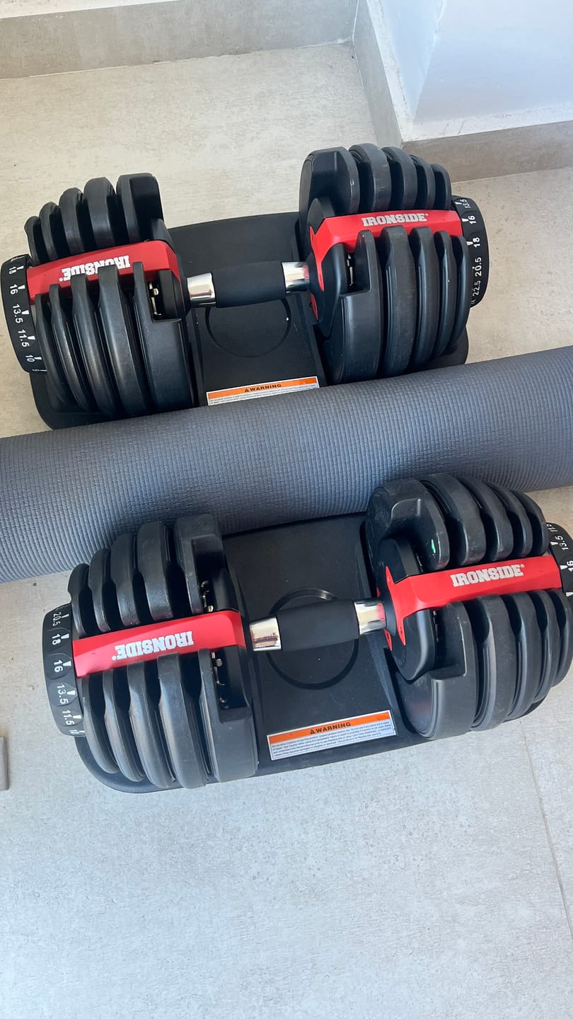 Customer photo review of Mancuerna Ajustable 24 kg IRONSIDE