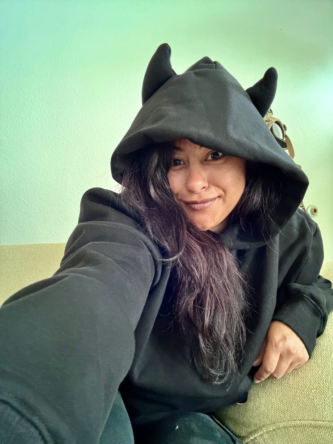 Customer photo review of DEVIL HOODIE - BLACK