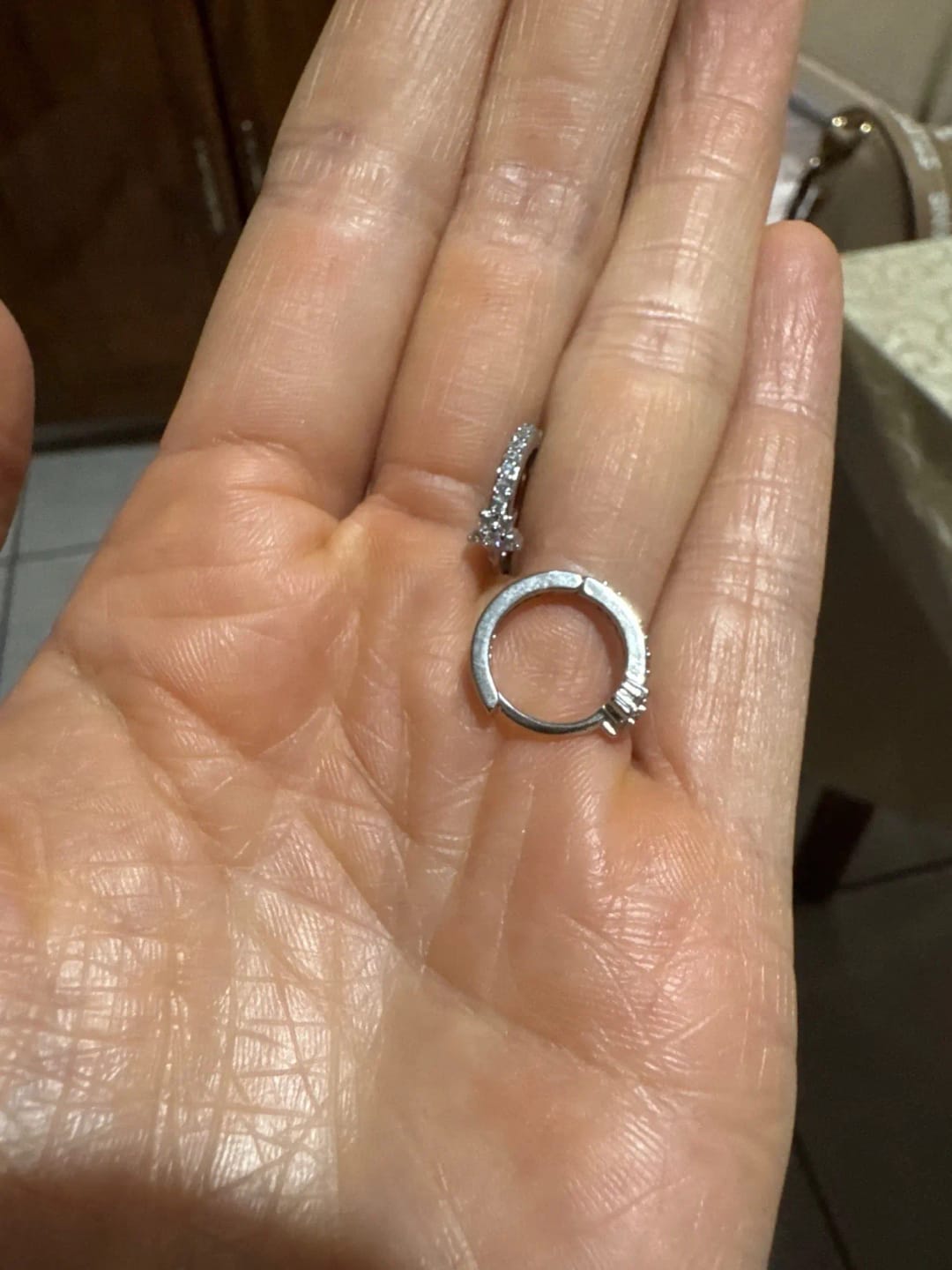 Customer photo review of Clara Star Hoop Piercing