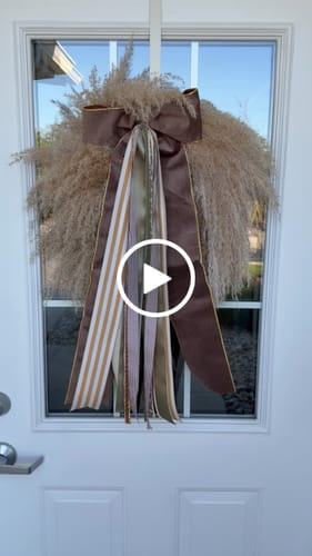 Customer video review of Golden Harvest Wreath Ribbon