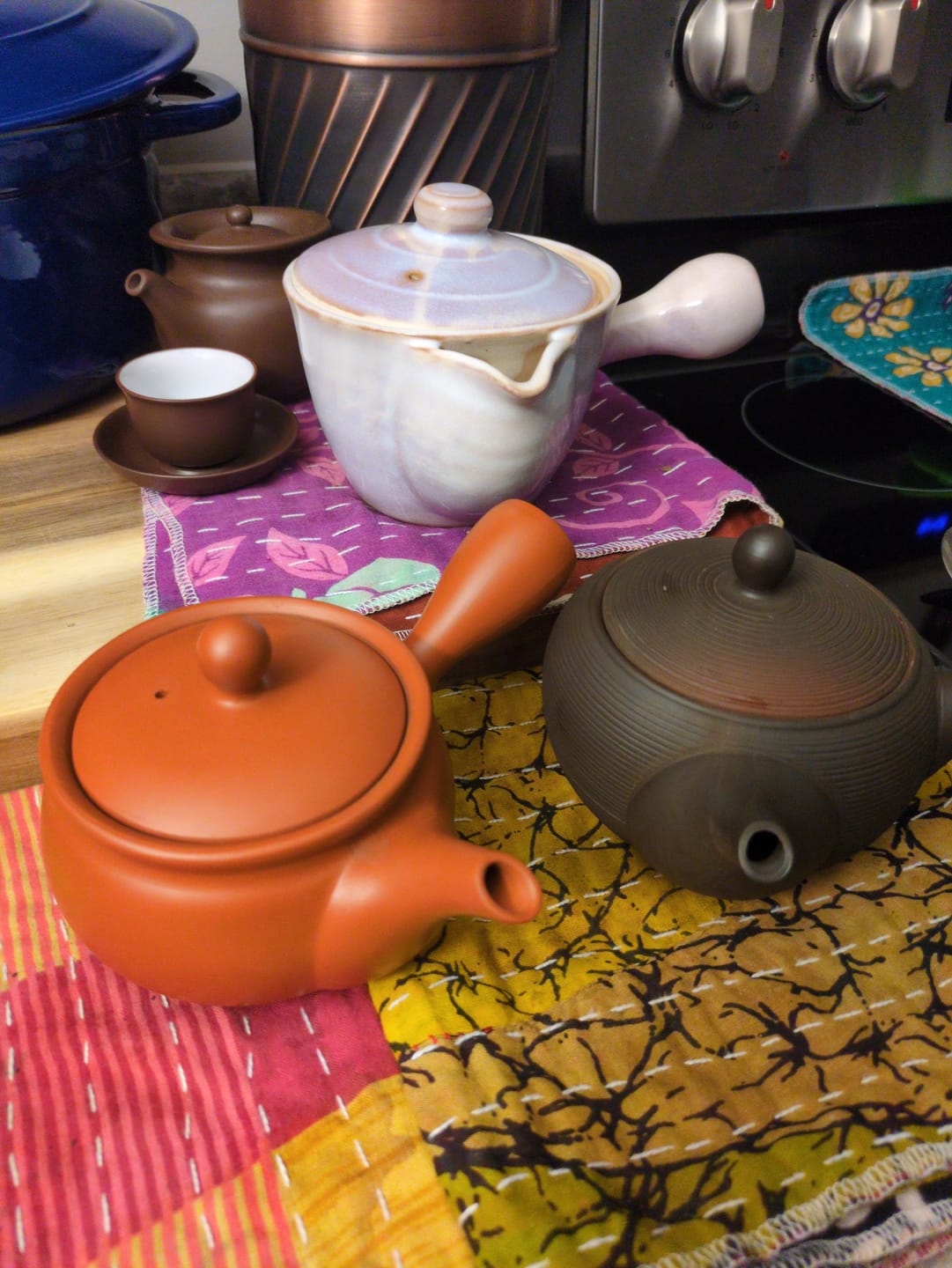 Customer photo review of Red Japanese Clay Teapot
