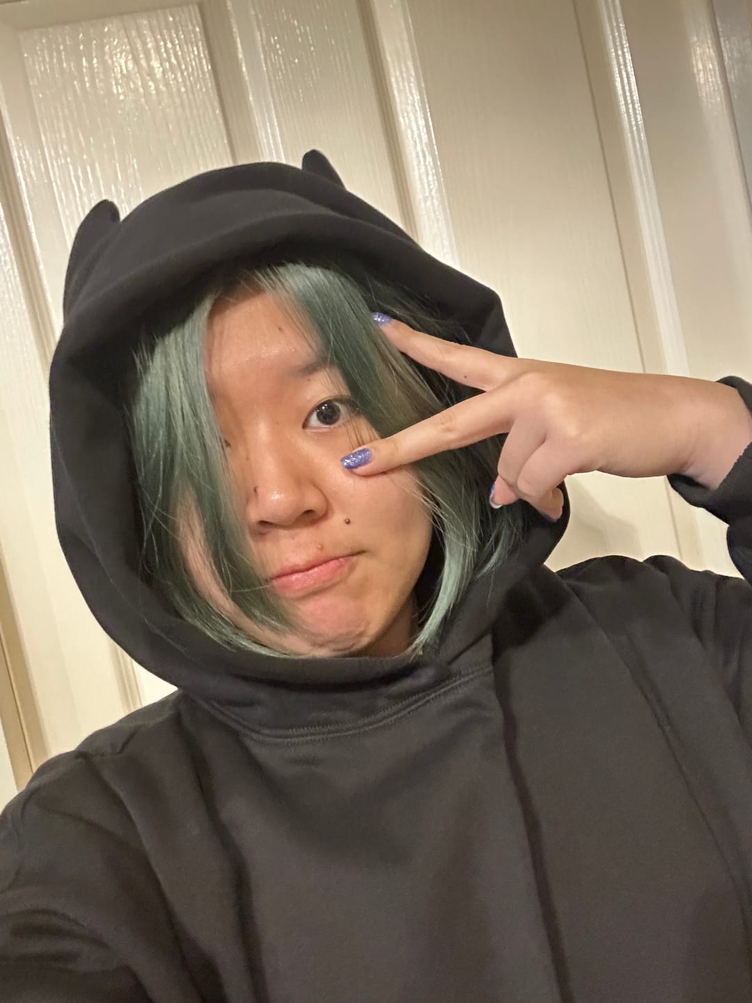 Customer photo review of DEVIL HOODIE - BLACK