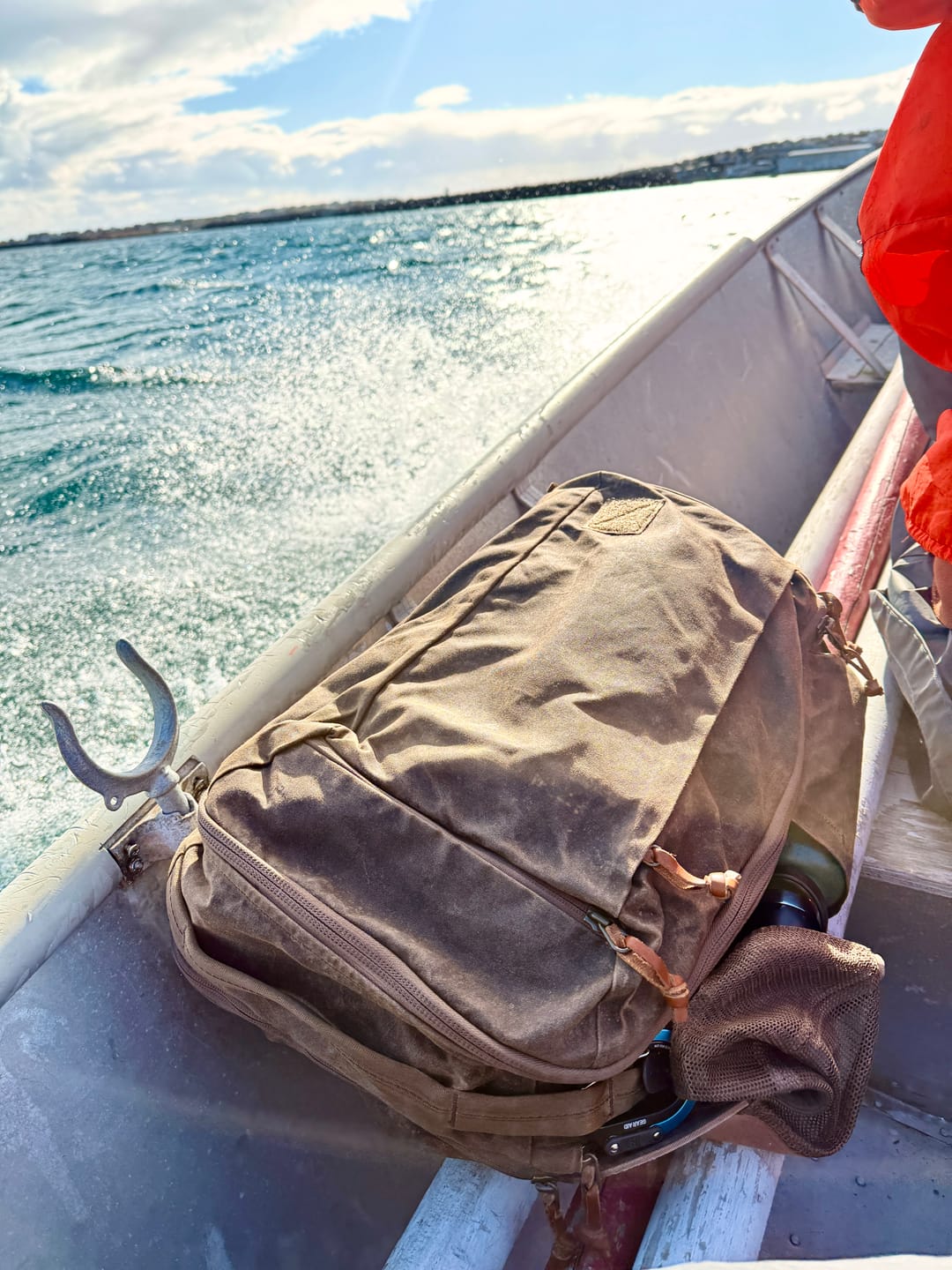 Customer photo review of CIVIC Travel Bag - Waxed Canvas