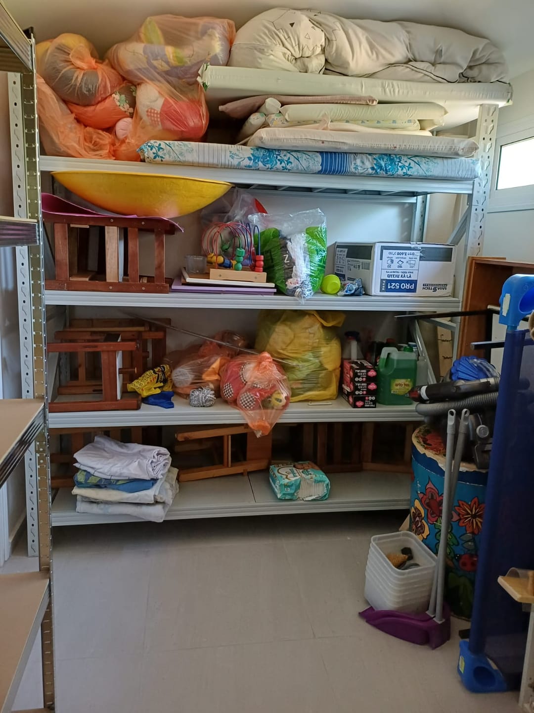 Customer photo review of מדפים מודולריים למחסן כוננית מתכת מודולרית 200/60/200