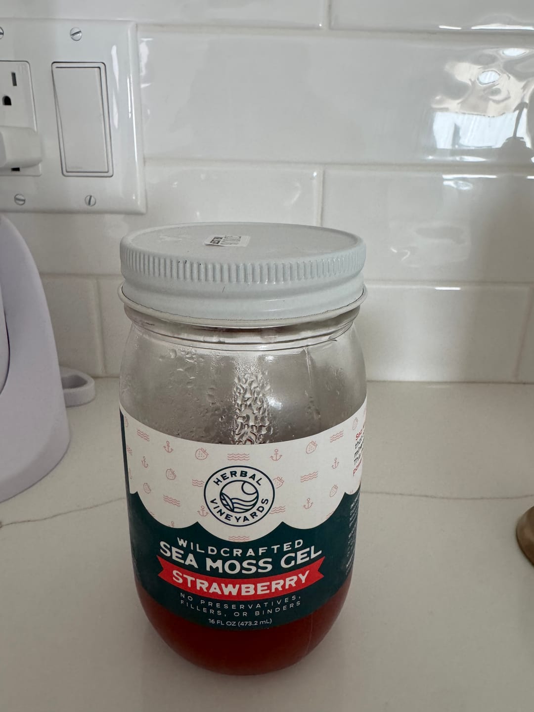Customer photo review of EXCLUSIVE STRAWBERRY SEA MOSS GEL