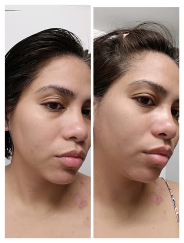 Customer photo review of Collagen Night Wrapping Mask