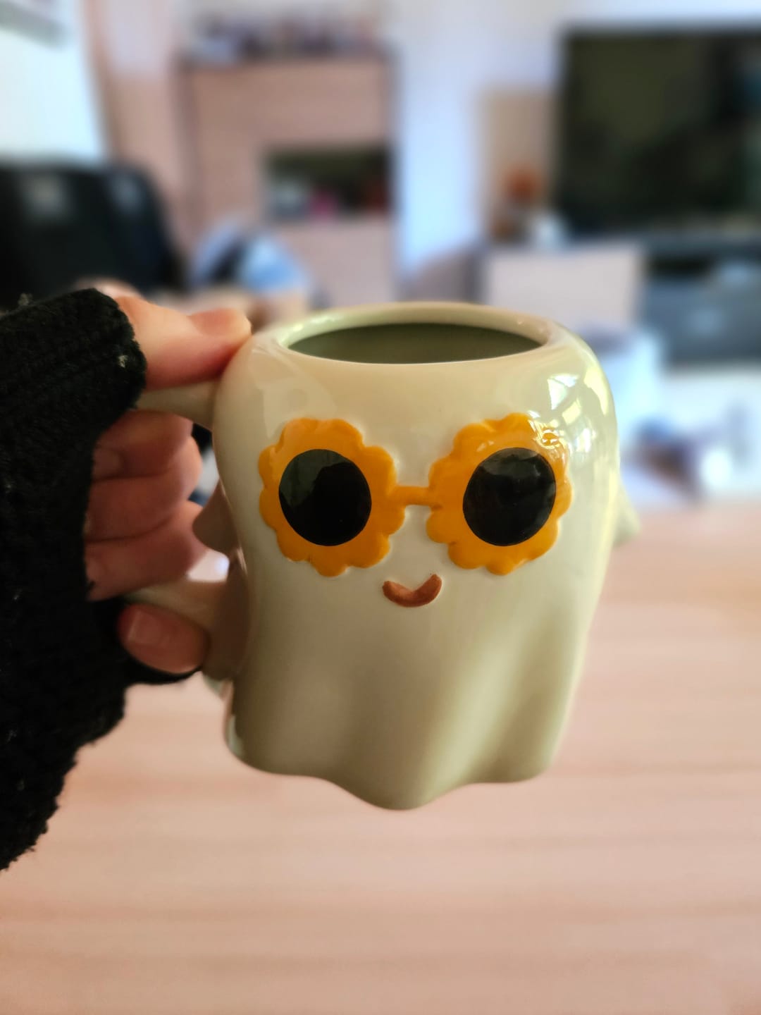 Customer photo review of Süße Geister-Tasse mit Sonnenbrille – Perfekt für Summerween & Halloween