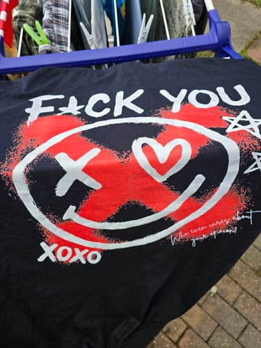 Customer photo review of F*ck you Red - Premium Unisex Hoodie