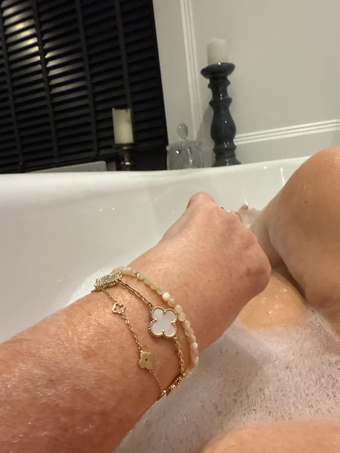 Customer photo review of Multi Clover Bracelet