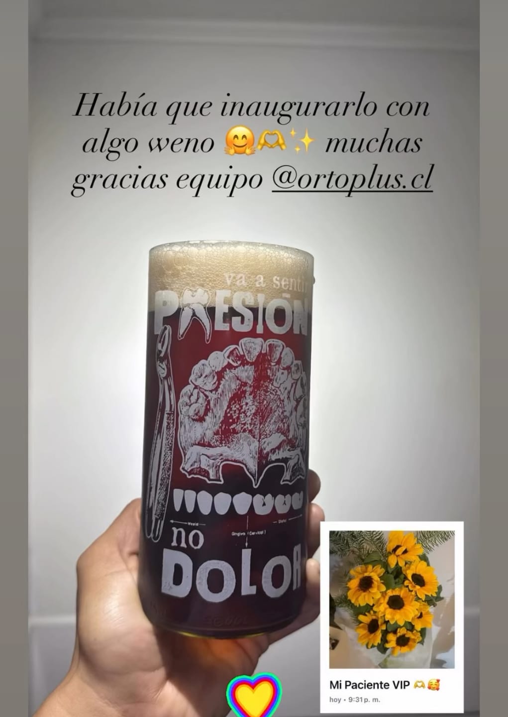 Customer photo review of Dentistas - Juego de 6 Vasos de 500 ml