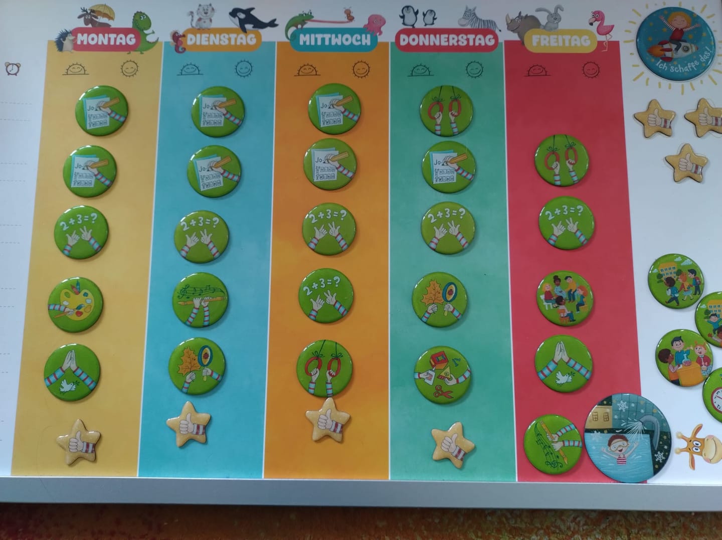 Customer photo review of Stundenplan magnetisch