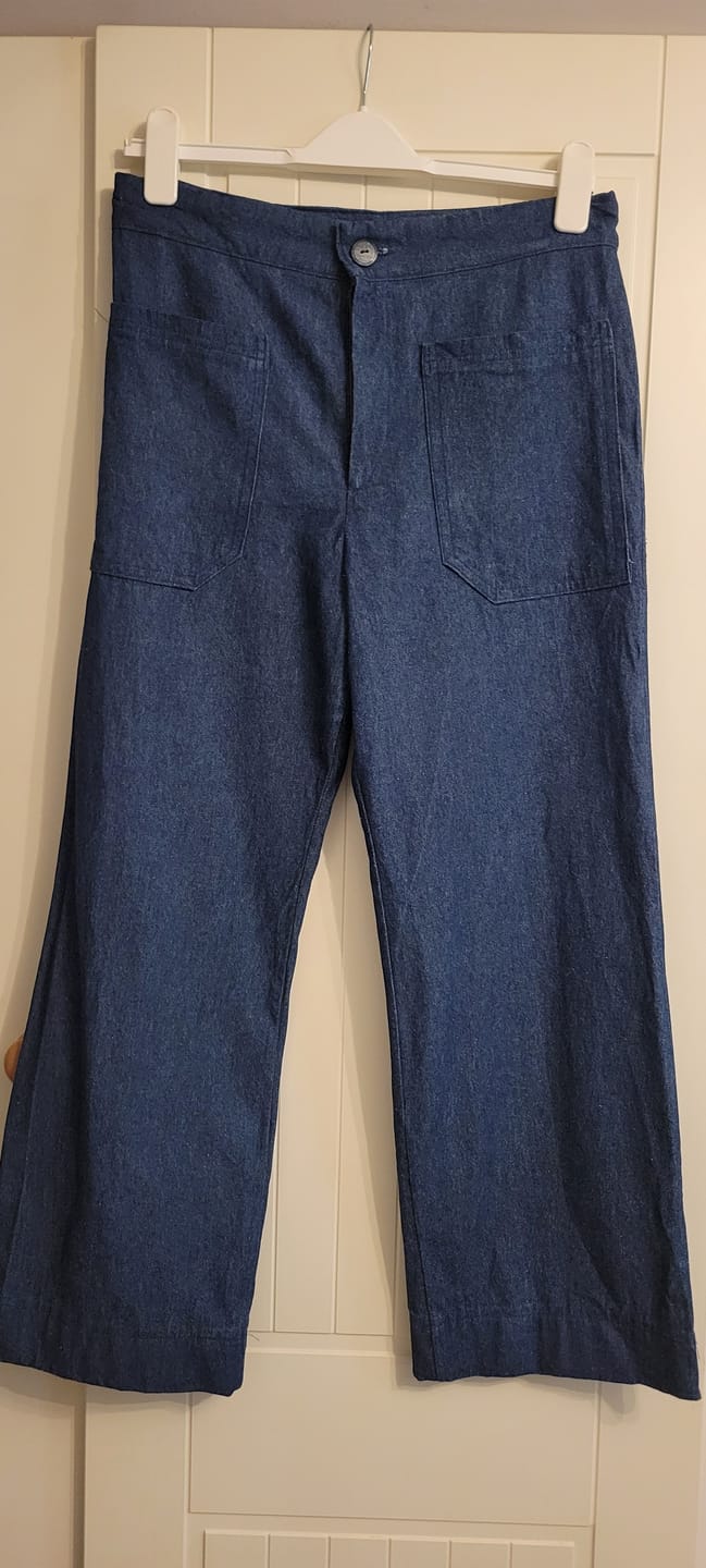 Customer photo review of 8oz Washed Denim Fabric