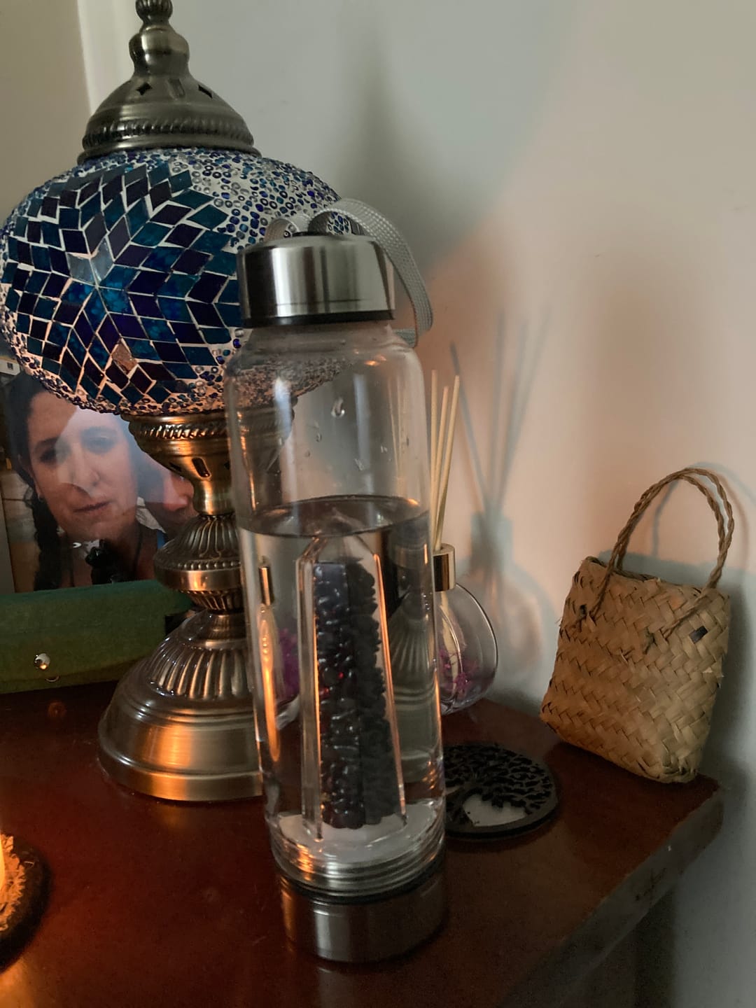 Customer photo review of Crystal Elixir Water Bottle