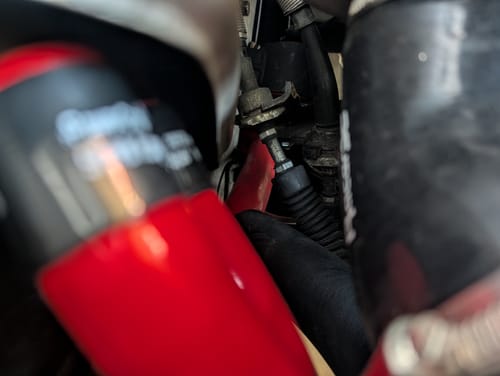Customer photo review of MR2Heaven Silicone Coolant Hose Kits (Black and Red available)