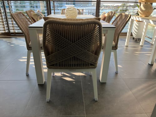 Customer photo review of Square Felt Silicone Chair Leg Protectors | Extra-Durable Chair Floor Protectors