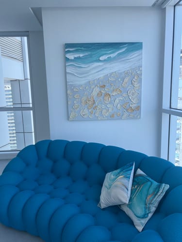 Customer review photo for Plaster Art Texture Painting #SG291